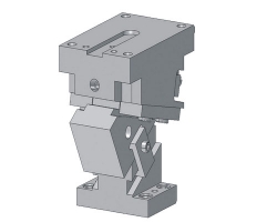 Suspended bevel for trimming and flanging