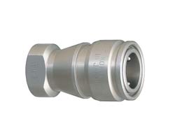 Two-valve self-sealing・Compact stainless steel cooling water fitting -Outer fitting Inner fitting