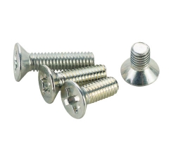 Cross hole flat head small screw