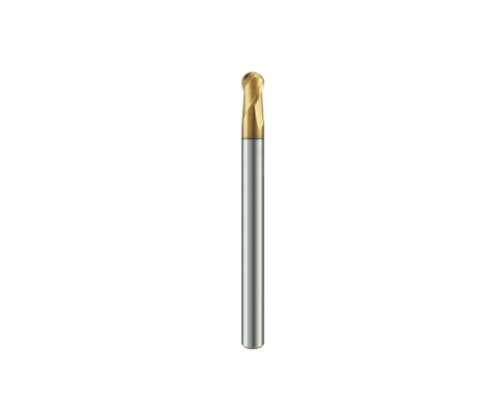 KHC-KM series long shank 2-blade tungsten steel ball end milling cutter