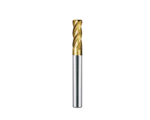 KHC-KM series long shank 4-blade tungsten steel round nose milling cutter