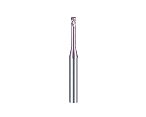 KHC-KR series 4-blade tungsten steel long neck round nose milling cutter