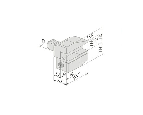 Radial OD tool holder