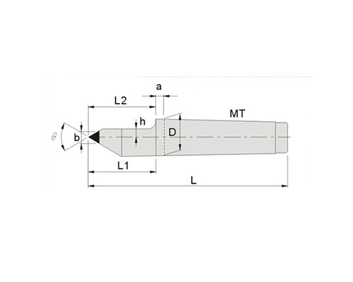 Extra long half tungsten steel fixed thimble