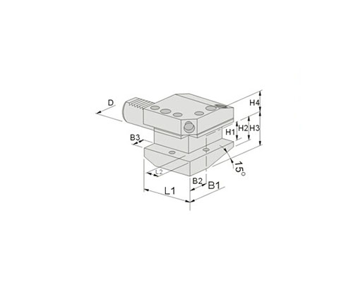 Axial outer diameter tool holder 2