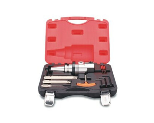 Adjustable boring head + push-pull handle + disposable tool